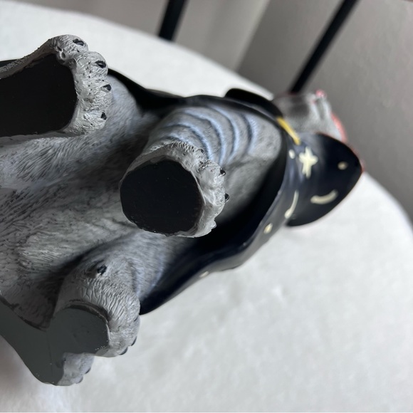 Halloween Cat Wizard Witch Cape Glitter Moon Star Decor Trick or Treat Spooky - Picture 10 of 10